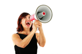 Leader Trying to Communicate with Her Team